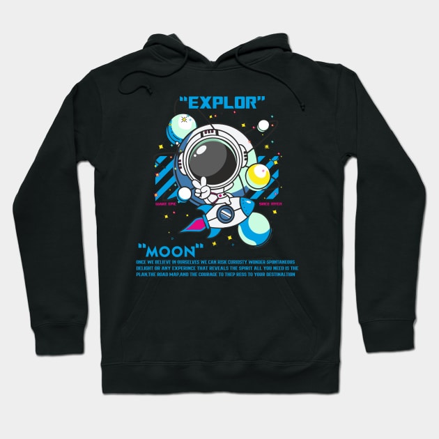 DISCOVER THE MOON Hoodie by CHRONIN